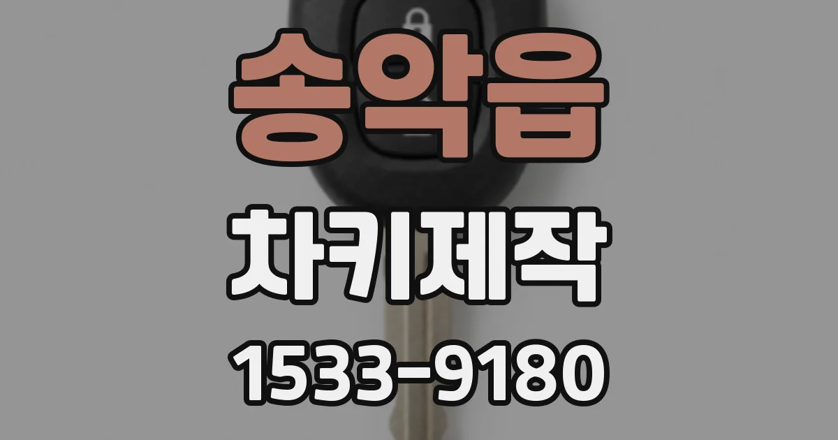 송악읍 차키제작