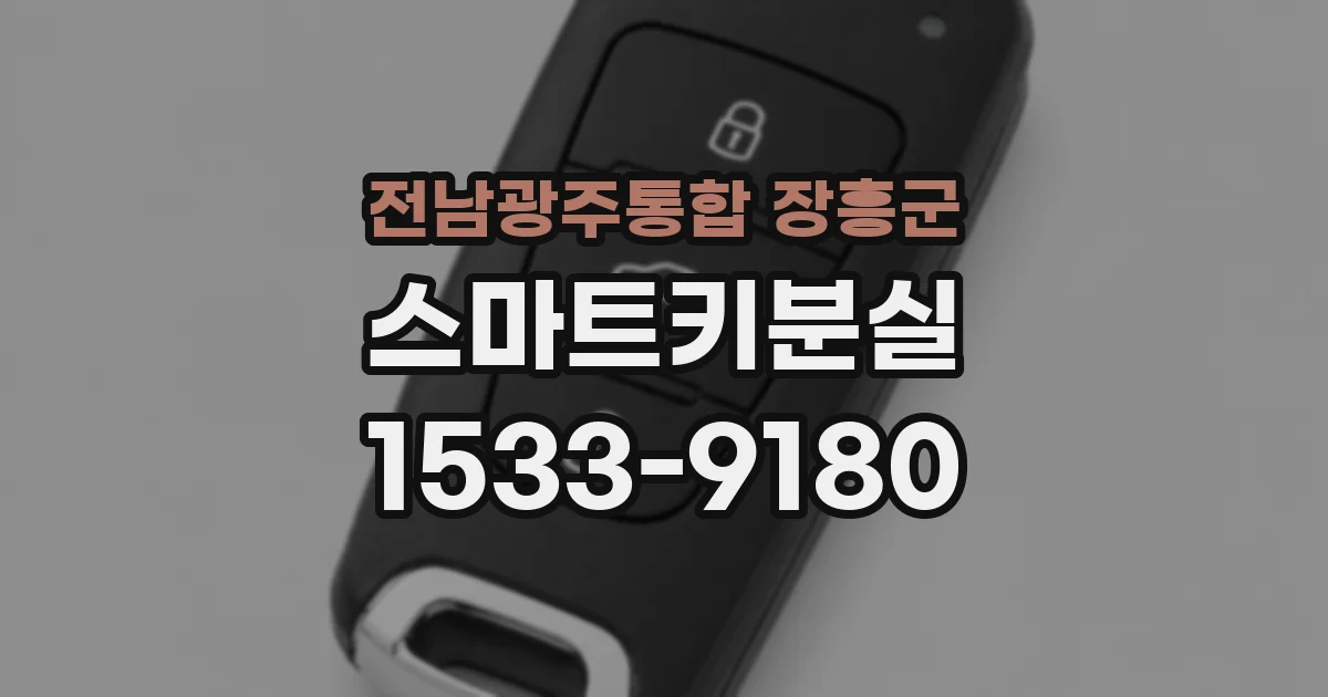 전남광주통합 장흥군 스마트키분실