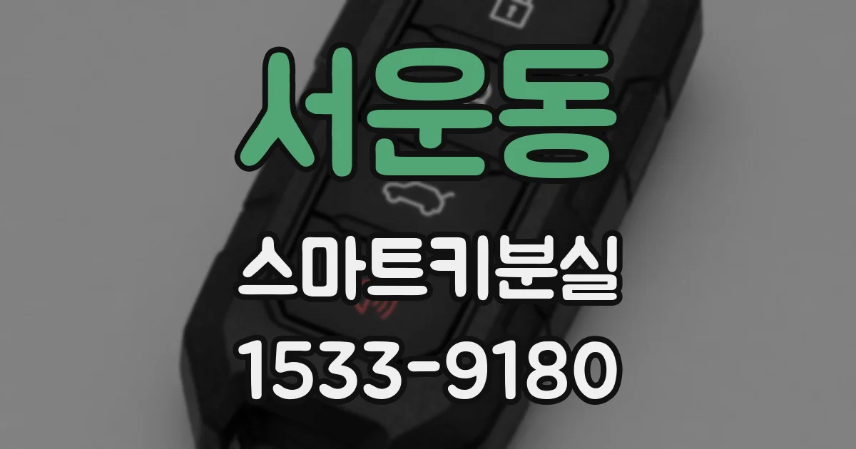 서운동 스마트키분실