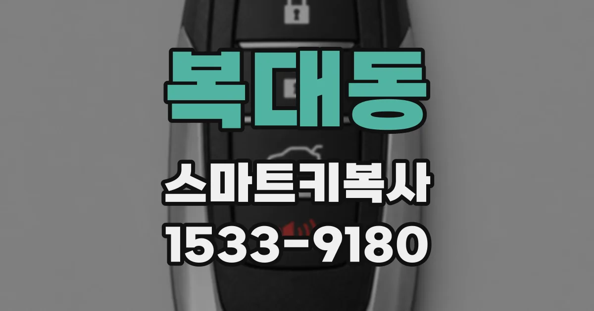복대동 스마트키복사