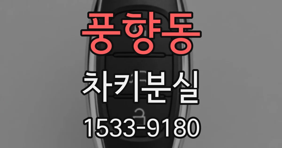 풍향동 차키분실