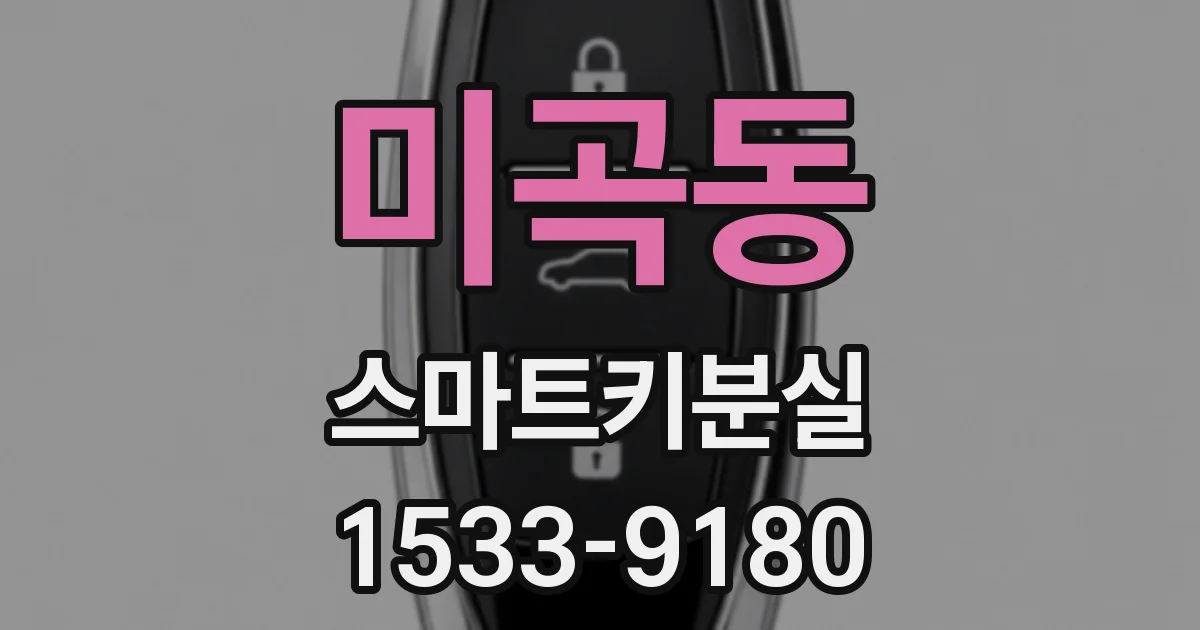 미곡동 스마트키분실