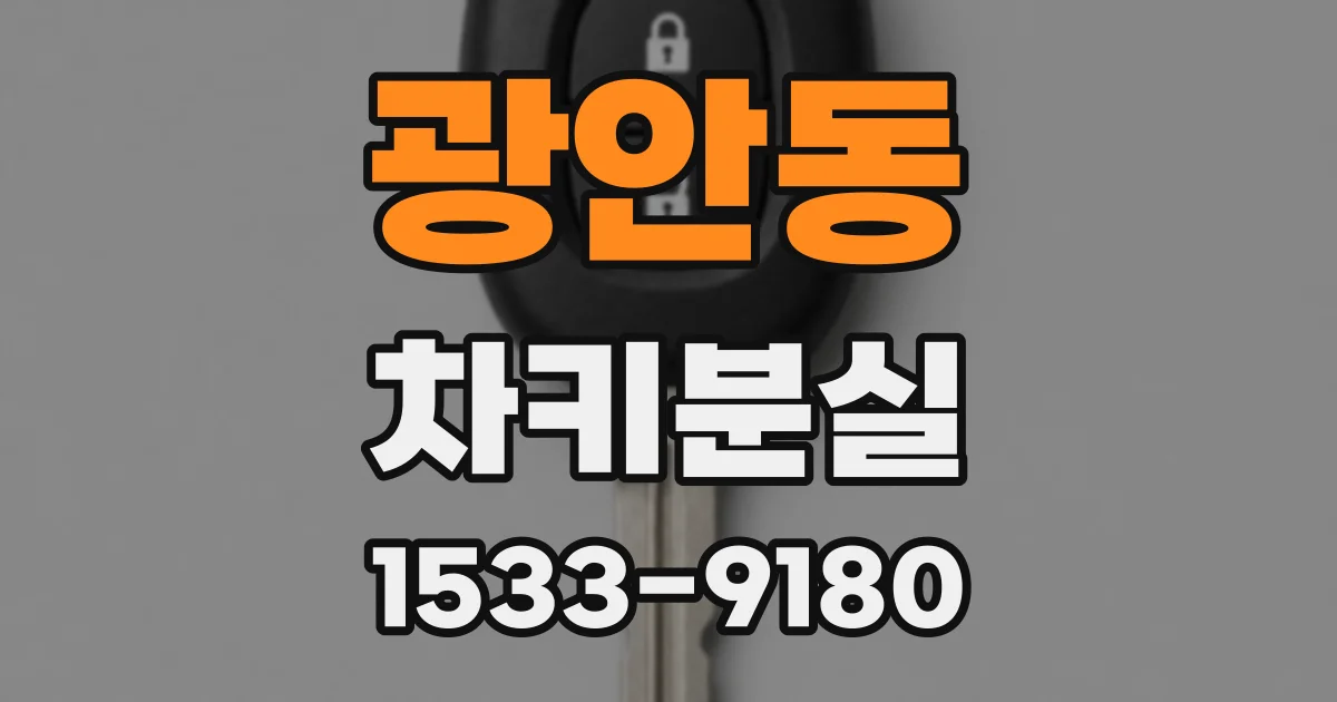 광안동 차키분실