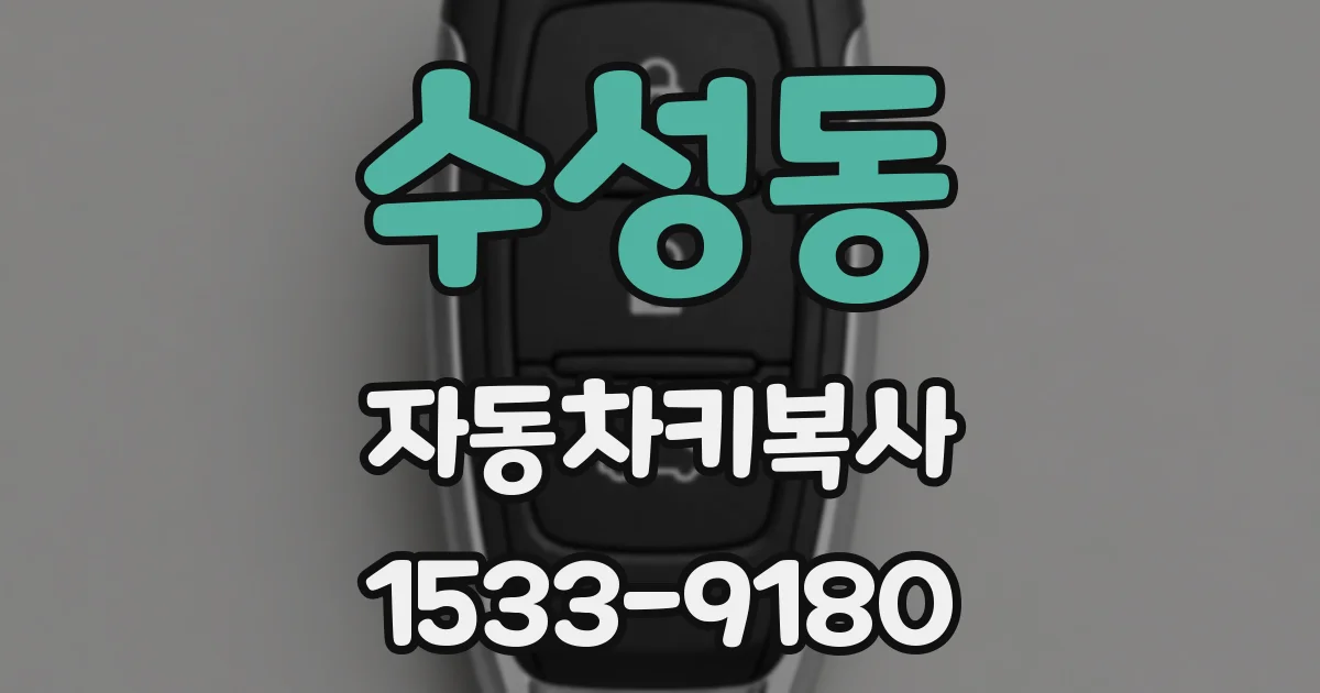 수성동 자동차키복사