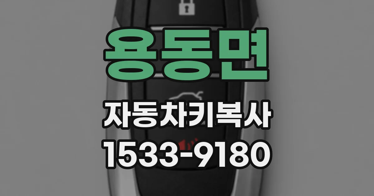 용동면 자동차키복사