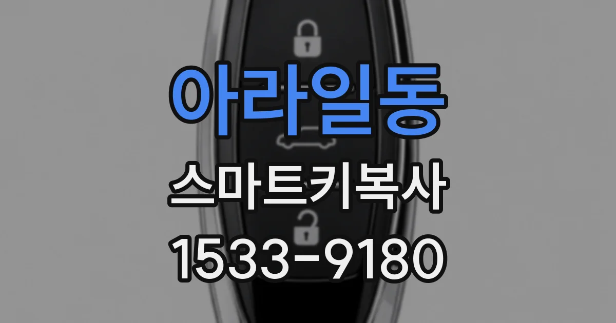 아라일동 스마트키복사