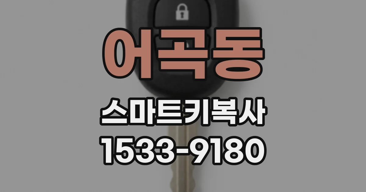 어곡동 스마트키복사