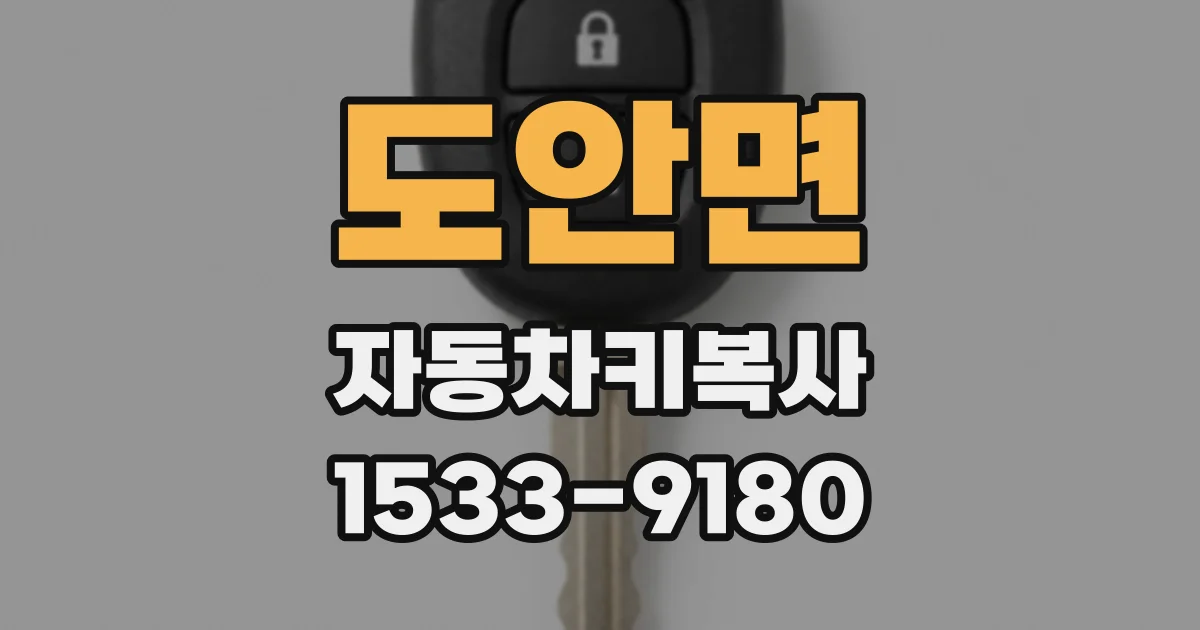 도안면 자동차키복사