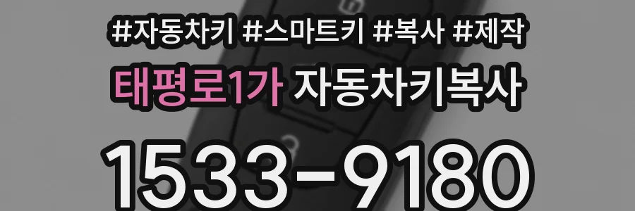 태평로1가 자동차키복사