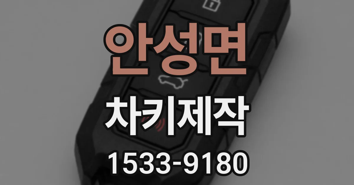 안성면 차키제작