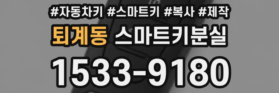 퇴계동 스마트키분실