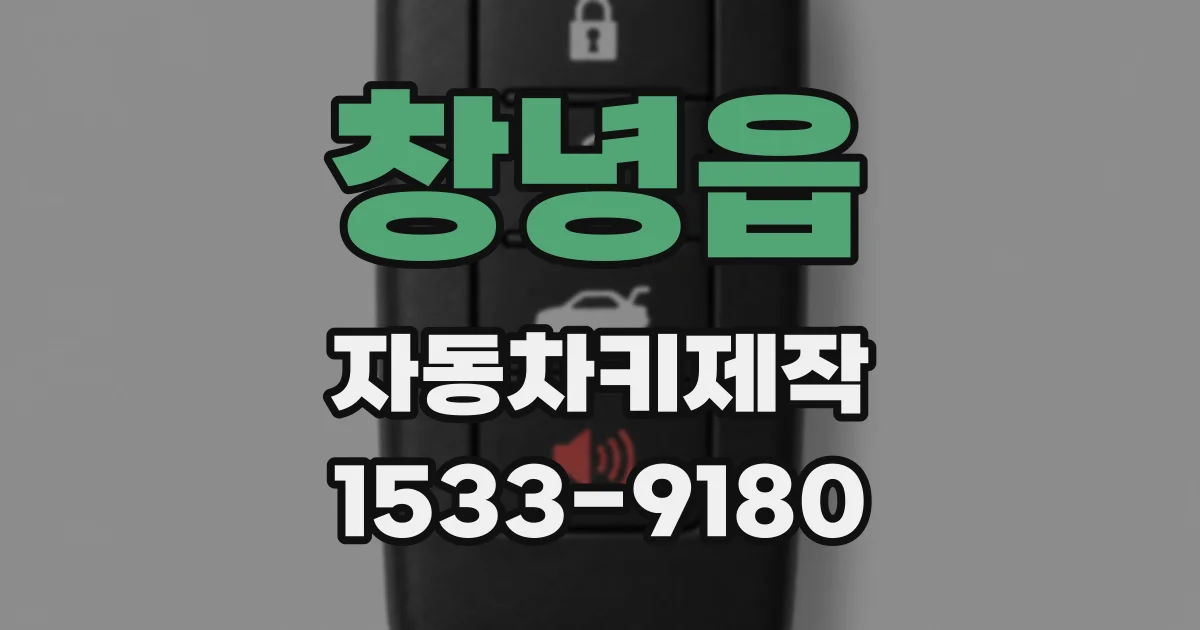 창녕읍 자동차키제작