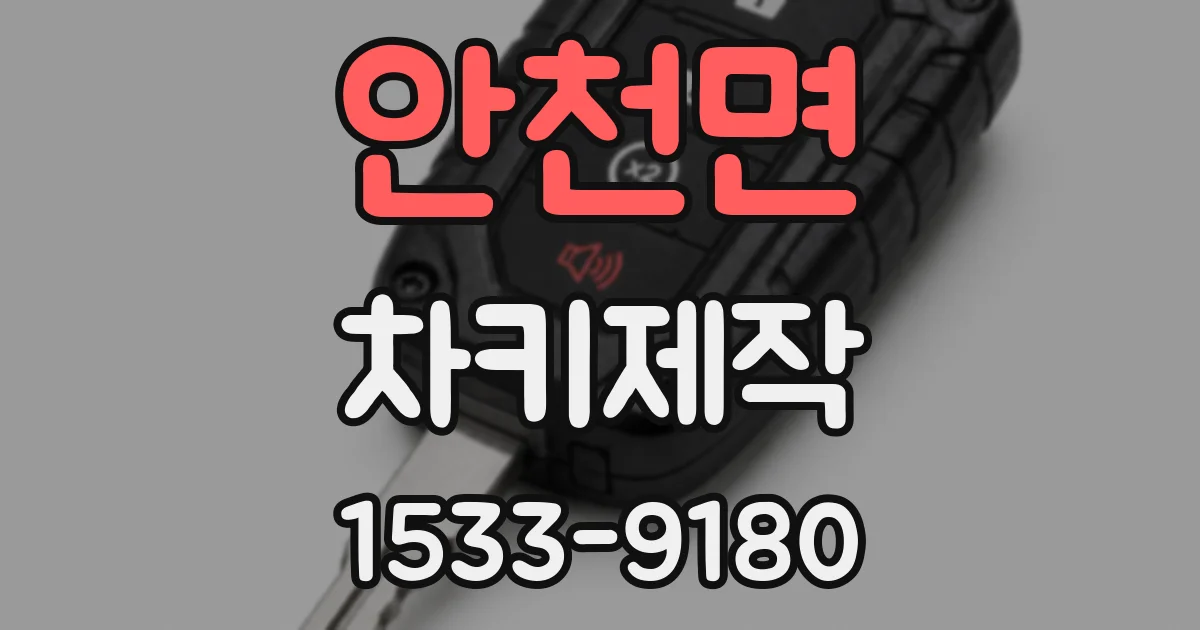 안천면 차키제작