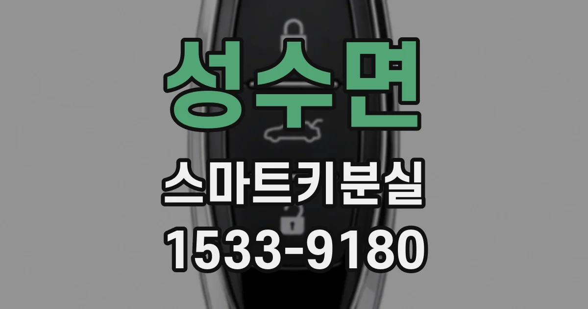 성수면 스마트키분실