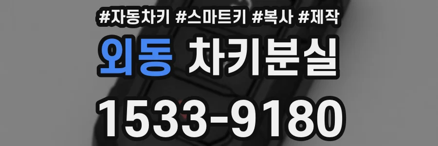 외동 차키분실