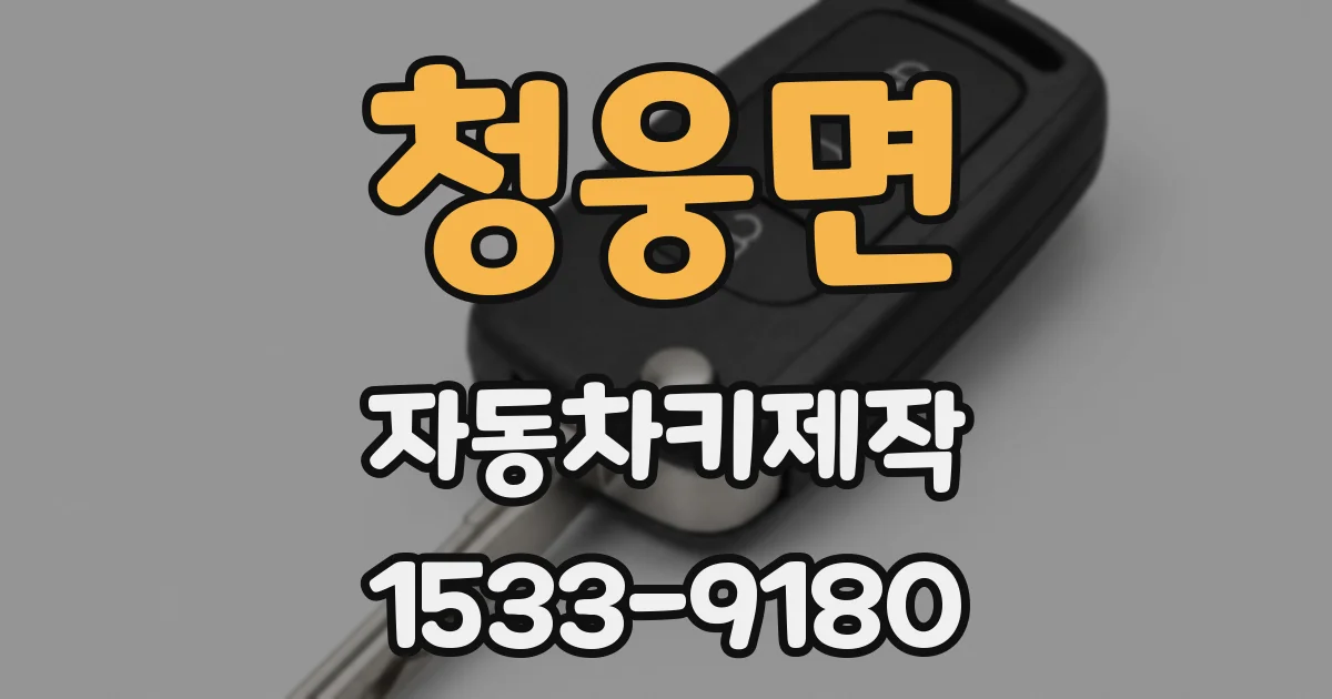 청웅면 자동차키제작