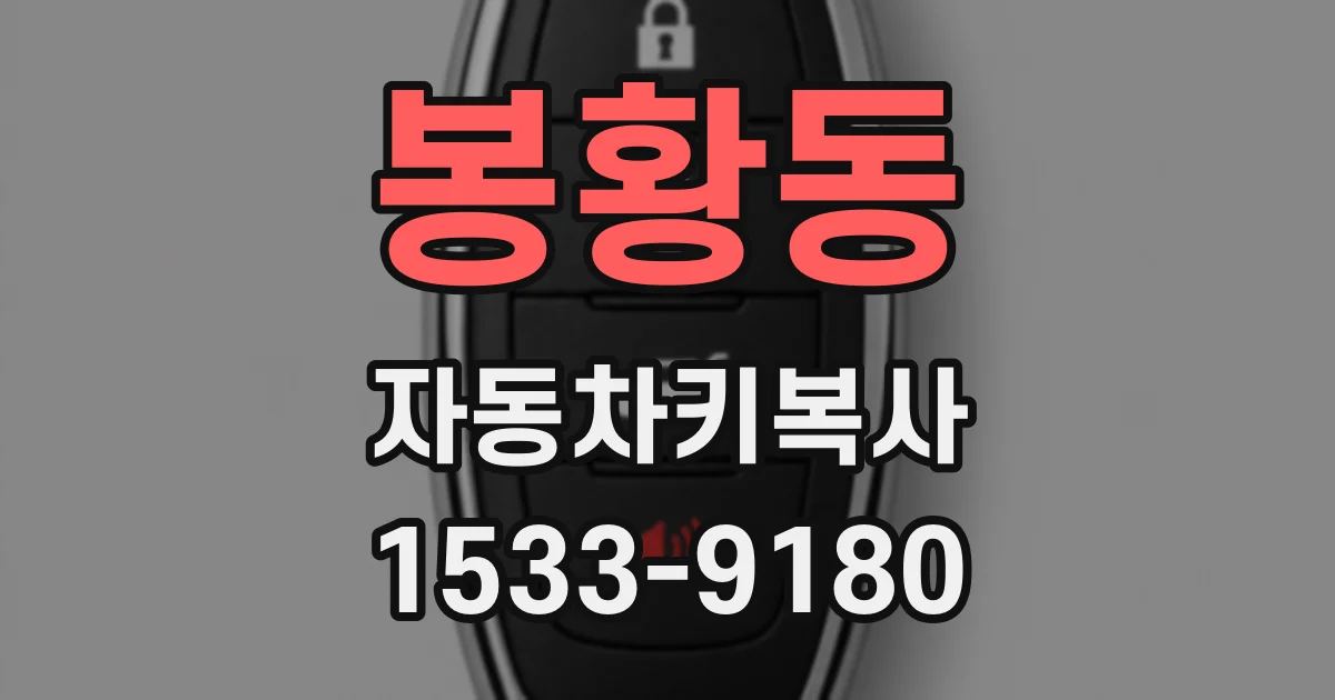 봉황동 자동차키복사