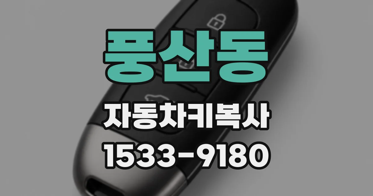 풍산동 자동차키복사