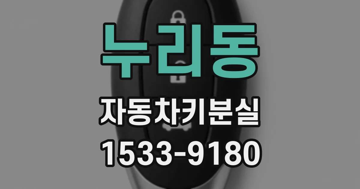 누리동 자동차키분실