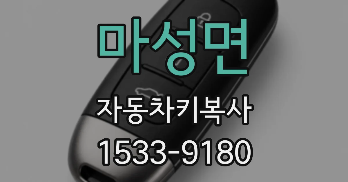 마성면 자동차키복사