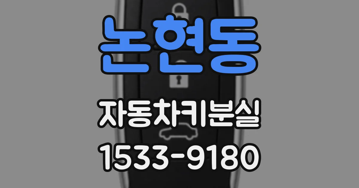 논현동 자동차키분실
