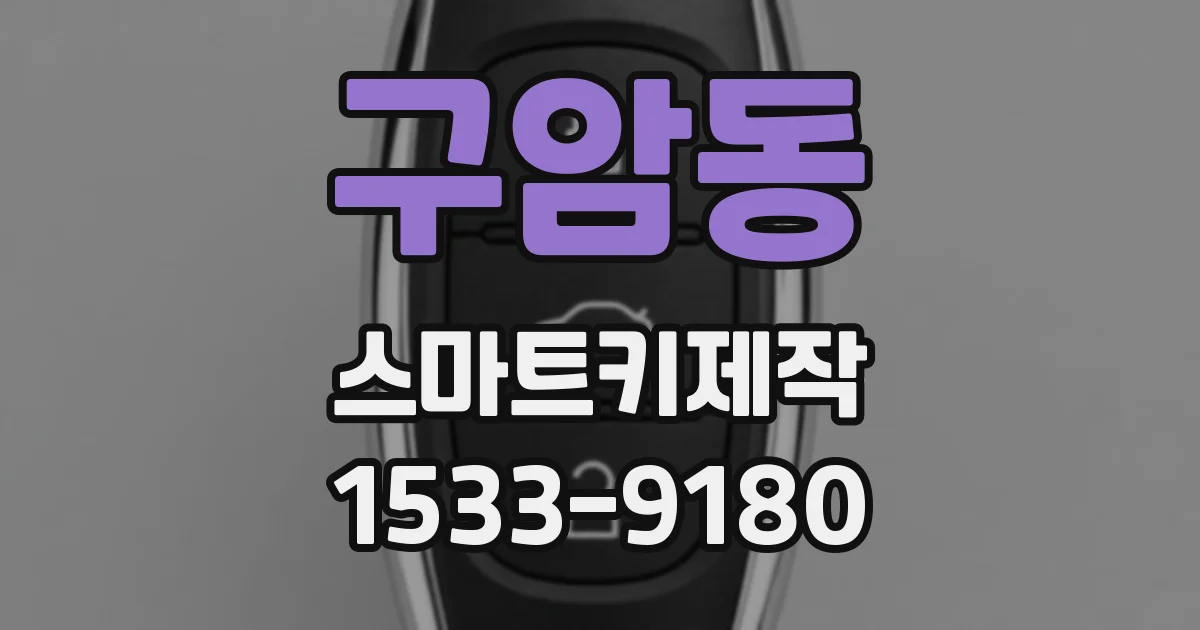 구암동 스마트키제작