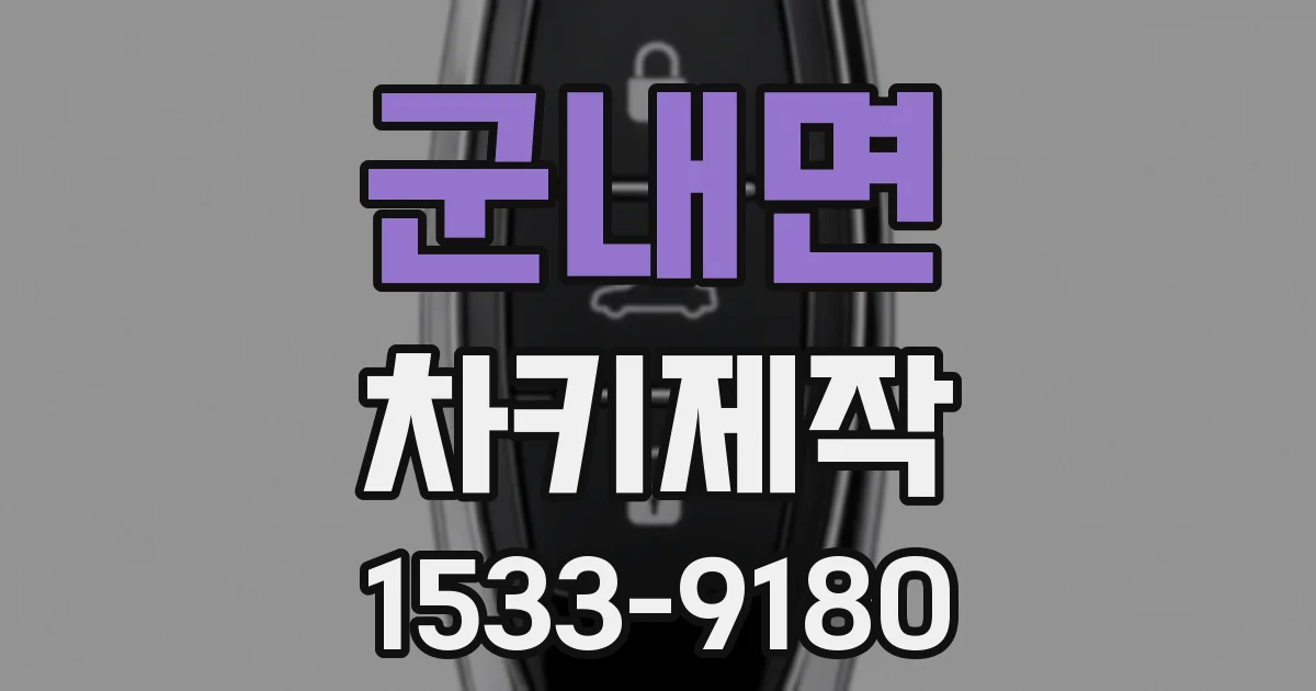 군내면 차키제작