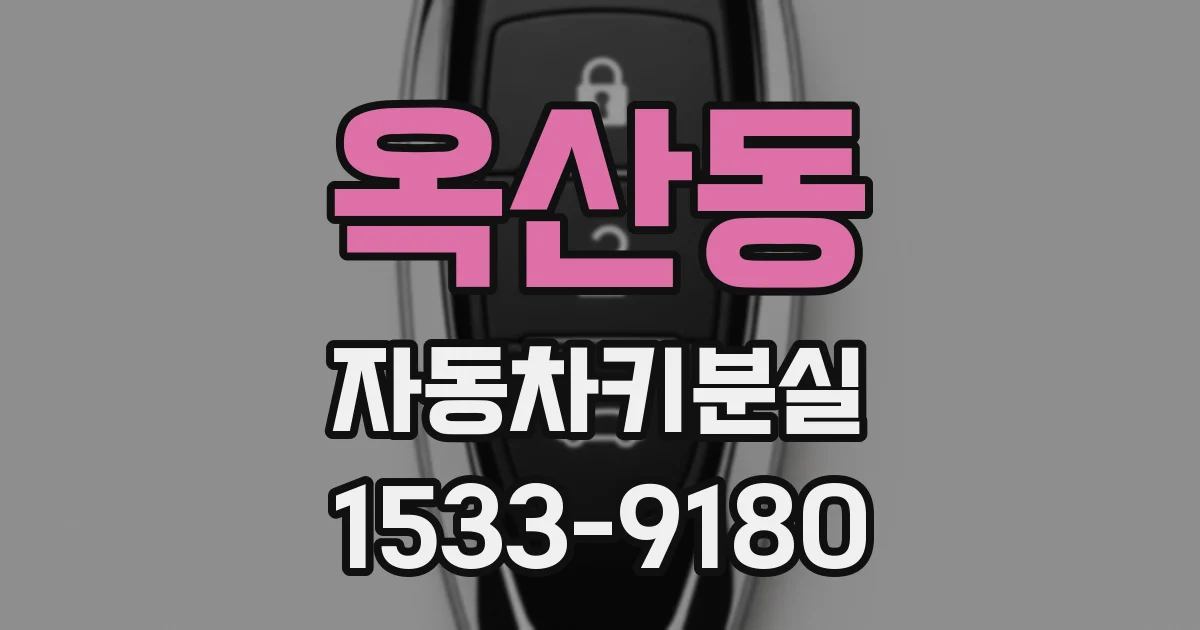옥산동 자동차키분실