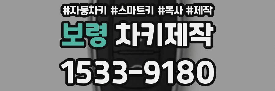 보령 차키제작