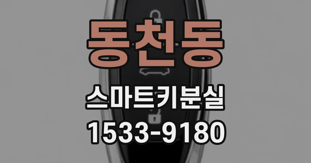 동천동 스마트키분실