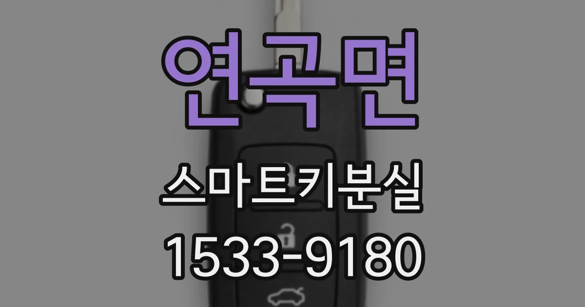 연곡면 스마트키분실