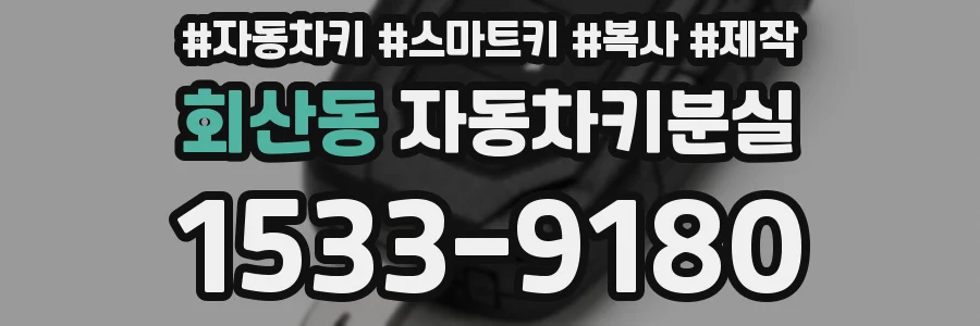 회산동 자동차키분실
