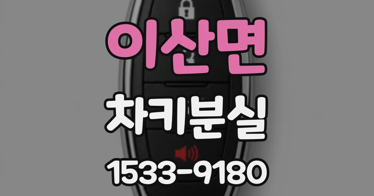 이산면 차키분실