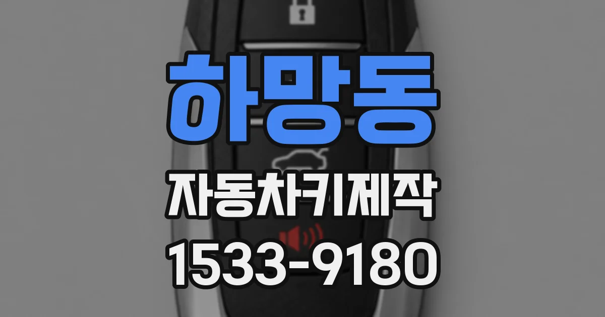 하망동 자동차키제작