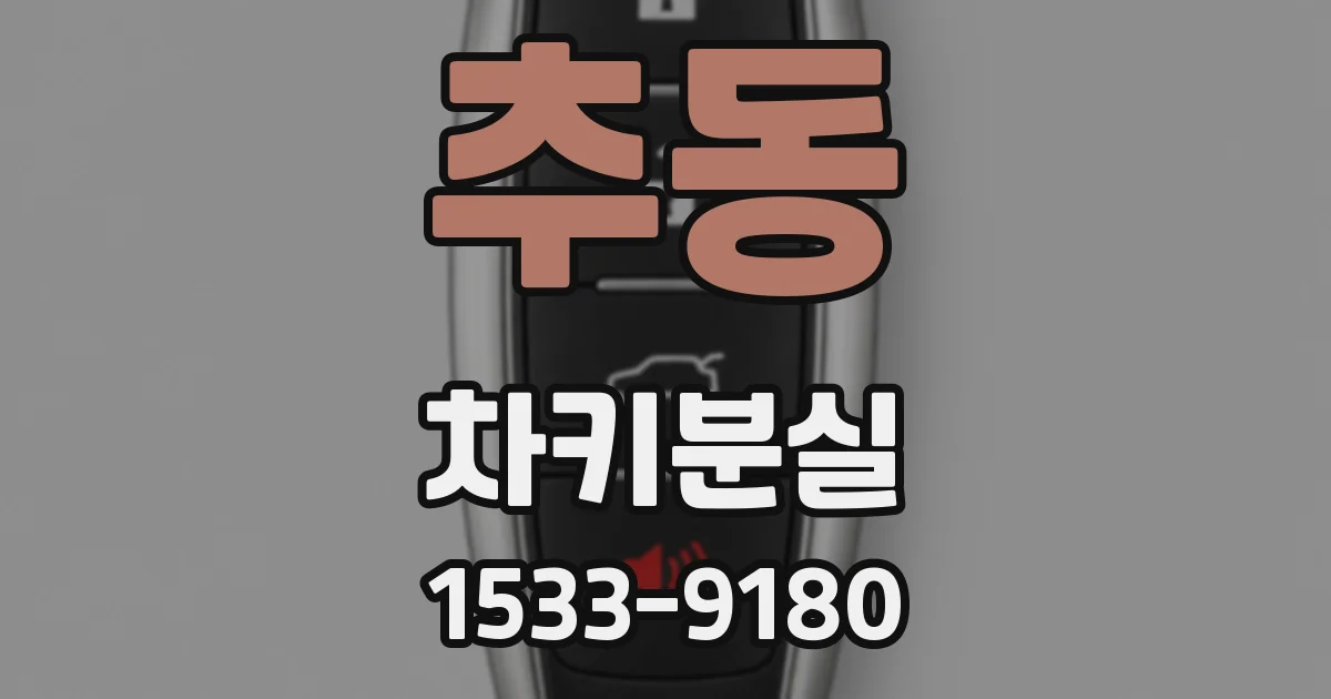 추동 차키분실