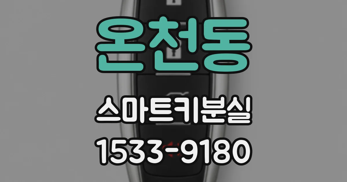 온천동 스마트키분실