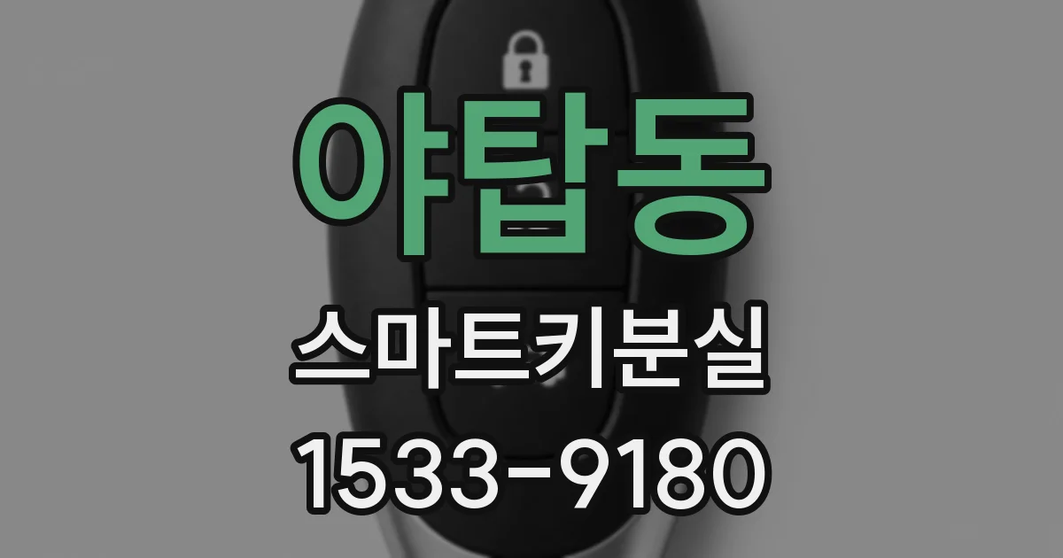야탑동 스마트키분실