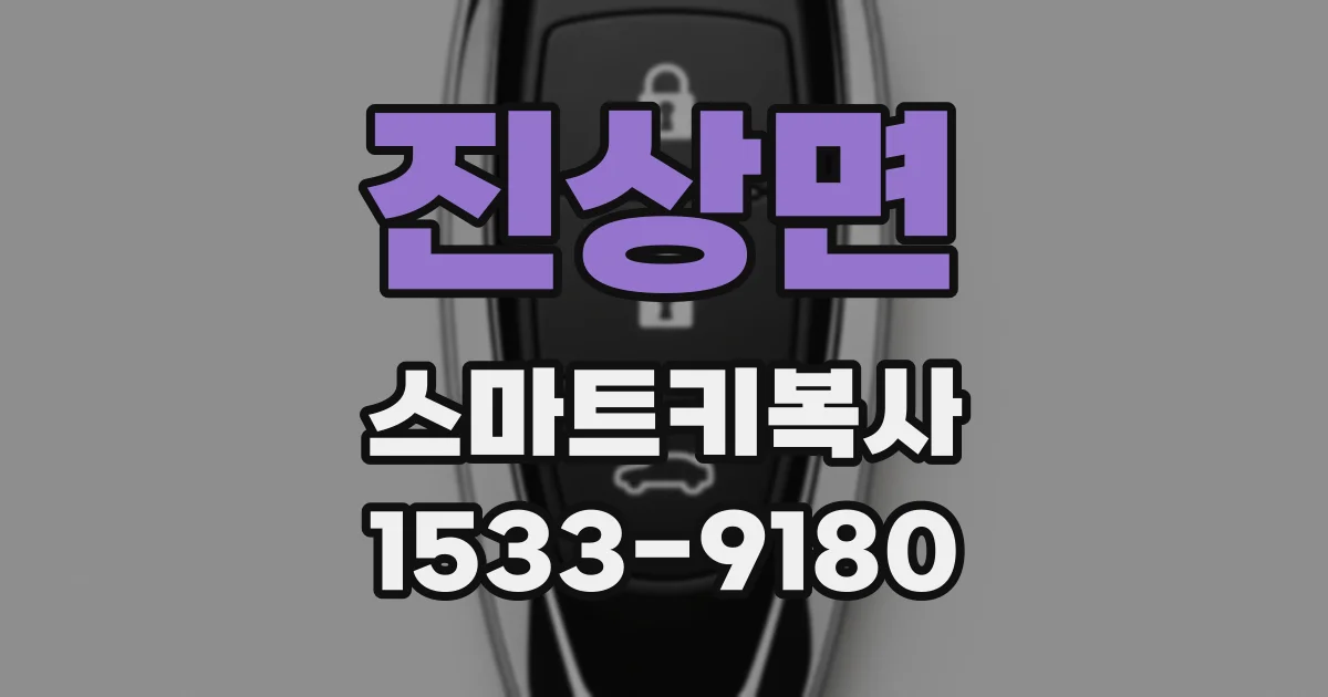 진상면 스마트키복사