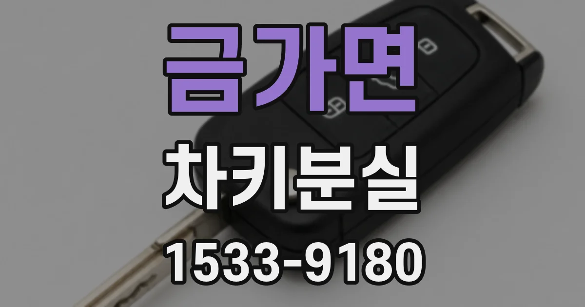 금가면 차키분실