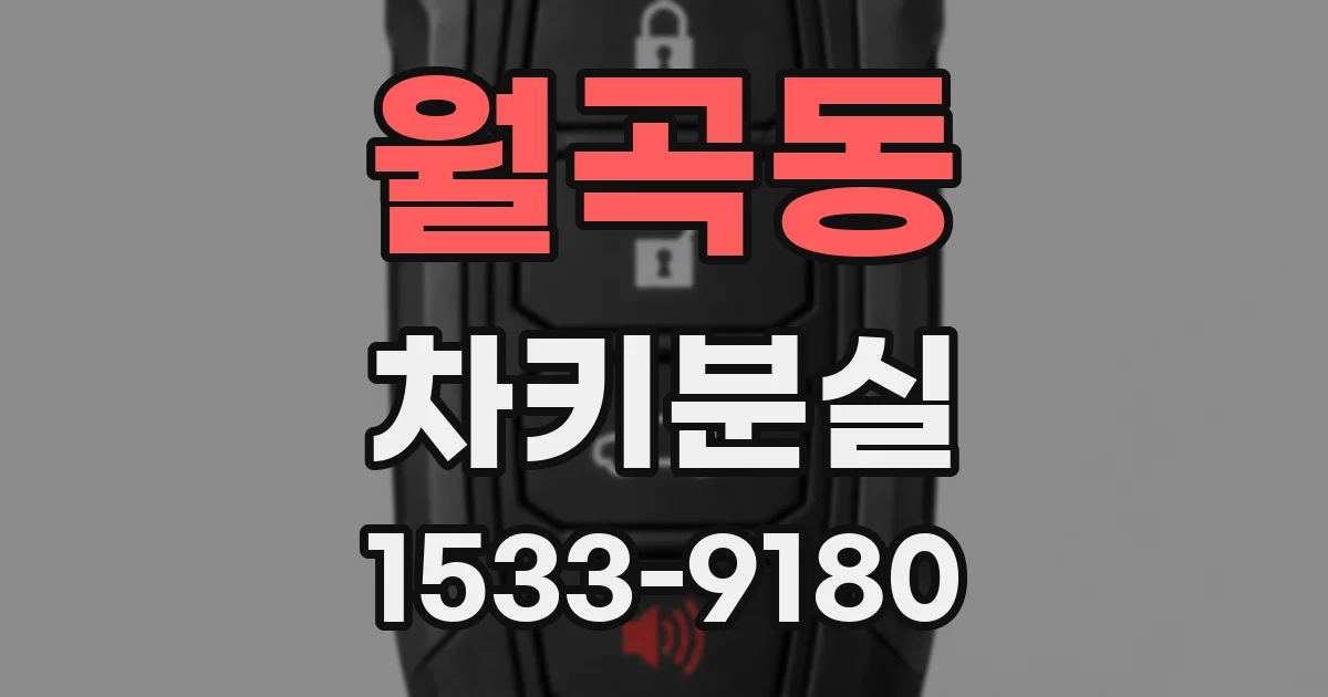 월곡동 차키분실