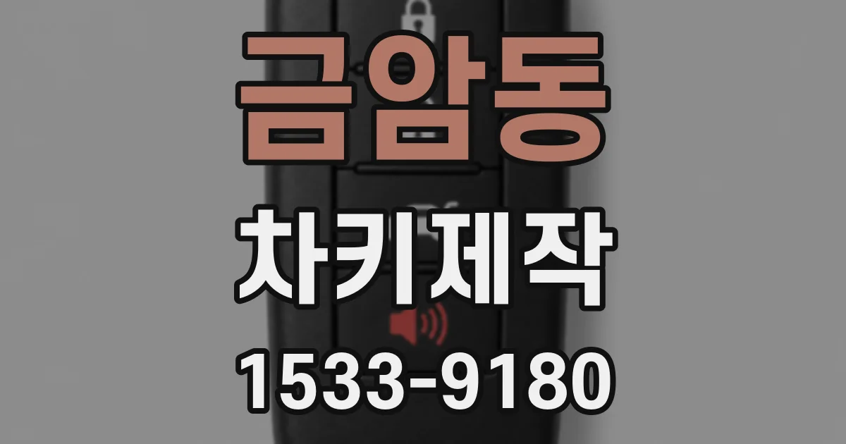 금암동 차키제작