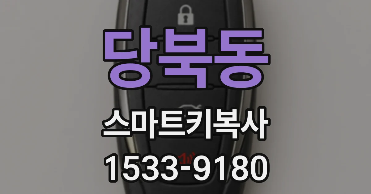 당북동 스마트키복사
