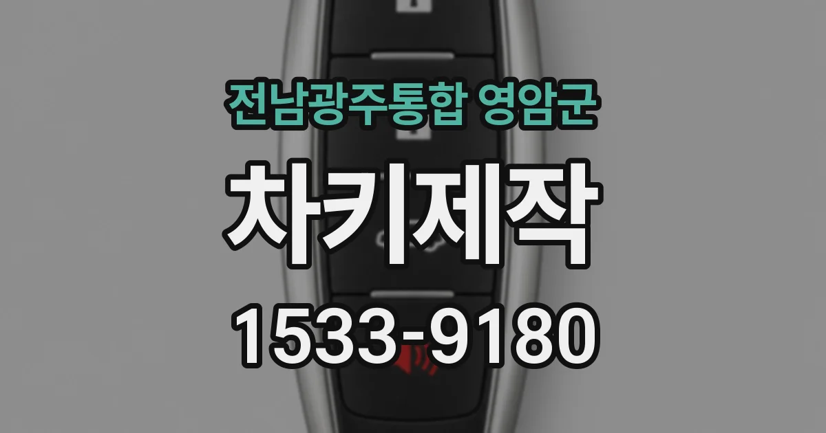 전남광주통합 영암군 차키제작