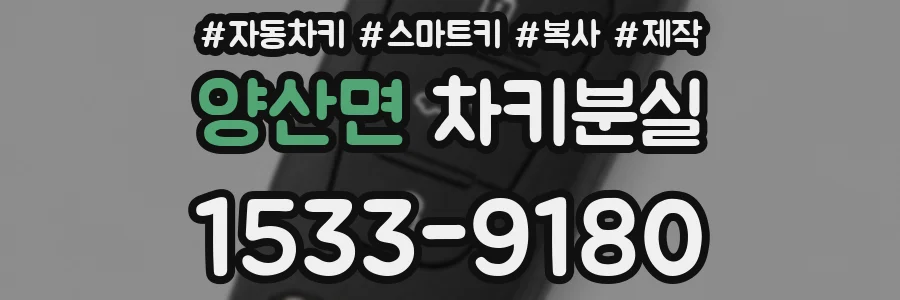양산면 차키분실
