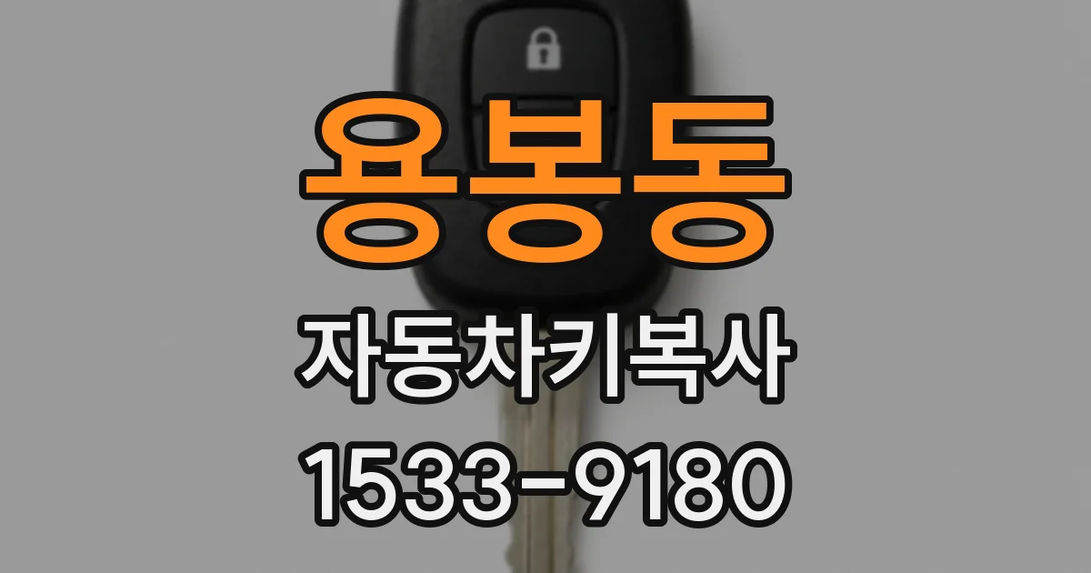 용봉동 자동차키복사