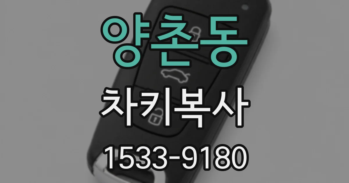 양촌동 차키복사