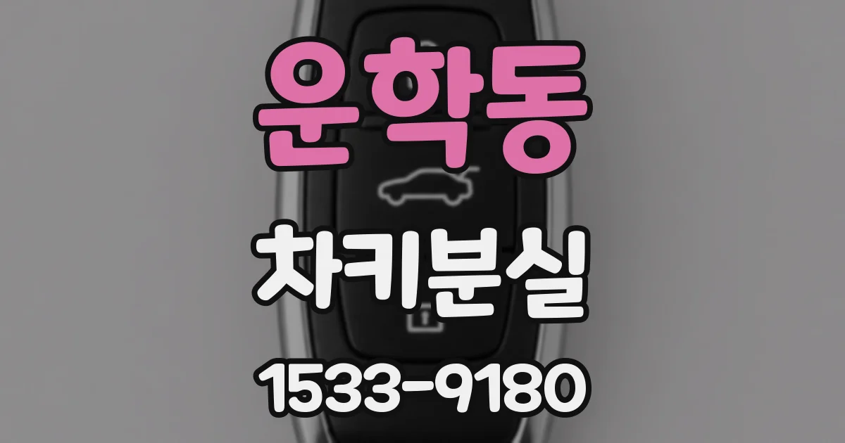 운학동 차키분실