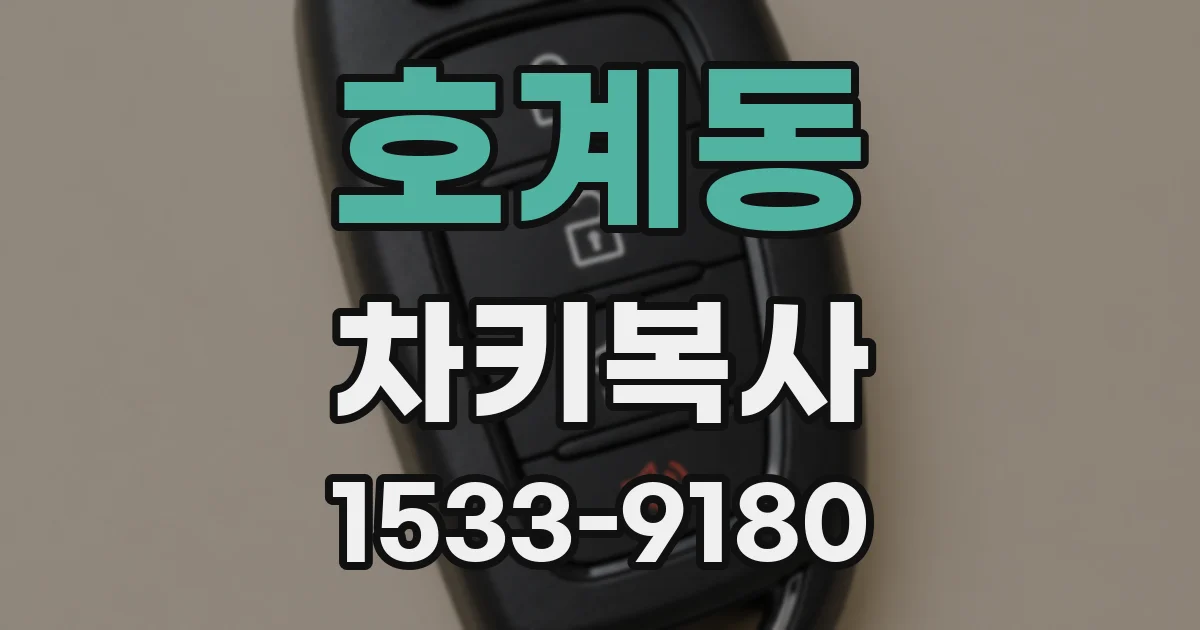 호계동 차키복사