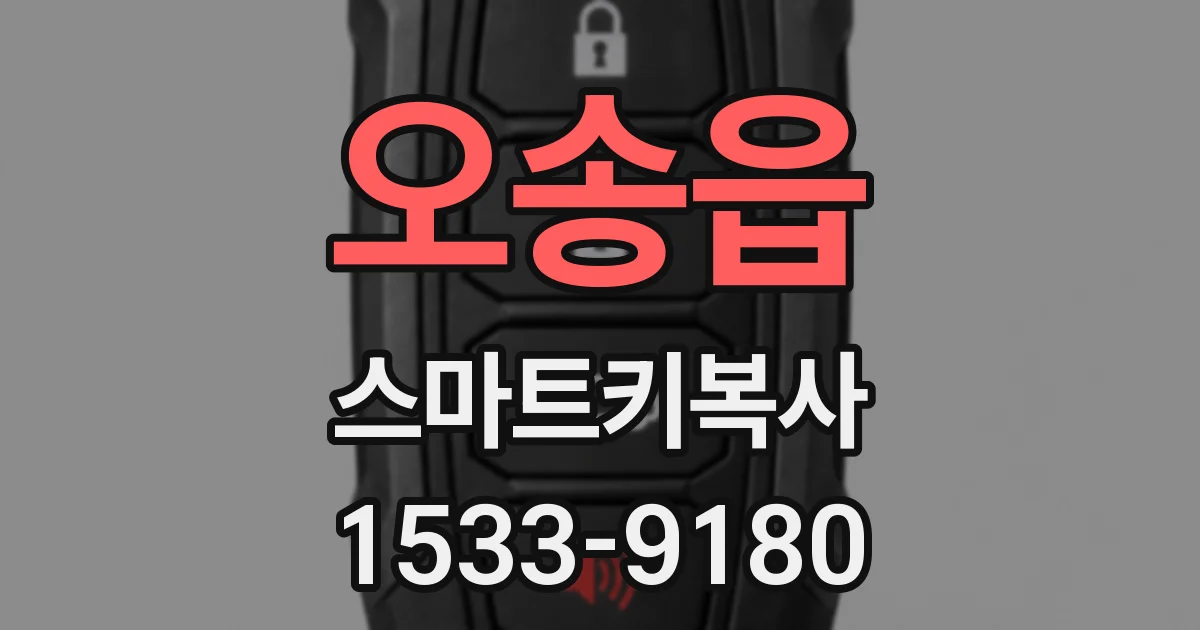 오송읍 스마트키복사