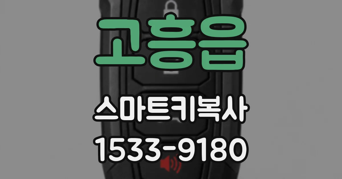 고흥읍 스마트키복사
